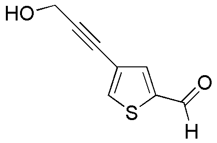 4-(3-Hidroxiprop-1-in-1-il)tiofeno-2-carbaldehído