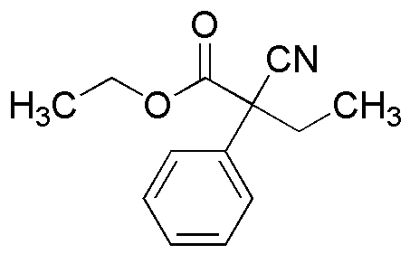 Éster etílico del ácido 2-ciano-2-fenil-butírico