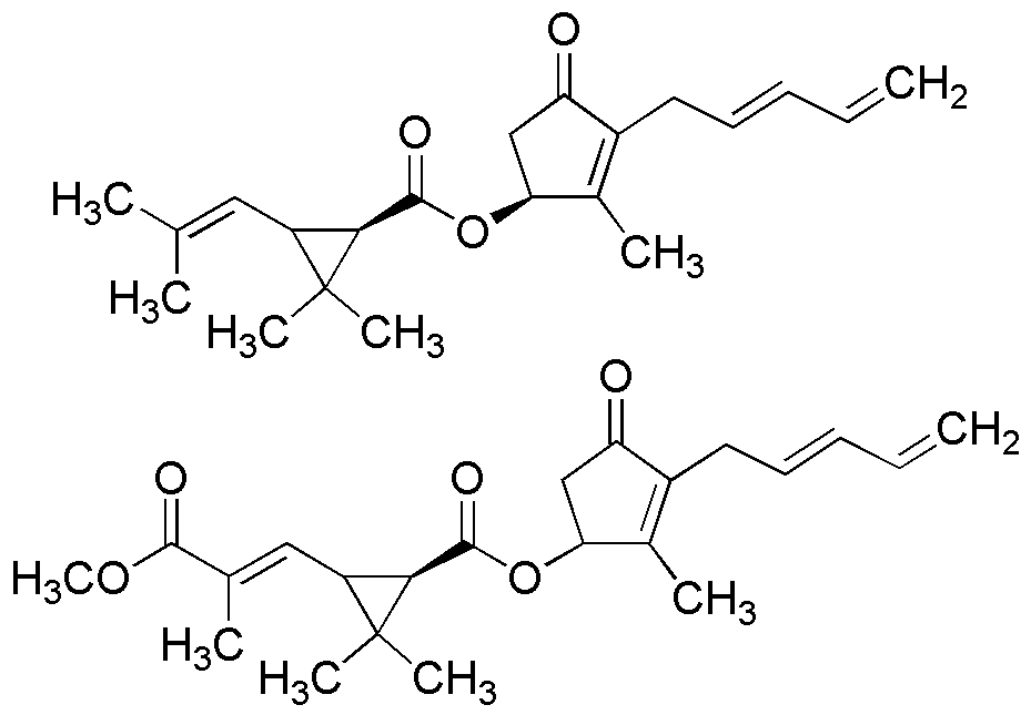 5-Methyl-4-oxo-3-(2,4-pentadien-1-yl)-2-cyclopenten-1-yl 2,2-dimethyl-3-(2-methyl-1-propen-1-yl)cyclopropanecarboxylate