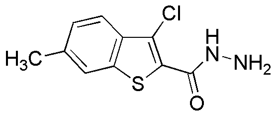 Hidrazida del ácido 3-cloro-6-metil-benzo[b]tiofeno-2-carboxílico