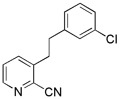 2-ciano-3-(3-clorofeniletil)piridina