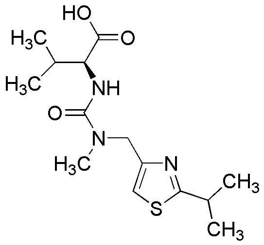 Ácido (S-2-(3-((2-isopropiltiazol-4-il)metil)-3-metilureido)-3-metilbutanoico