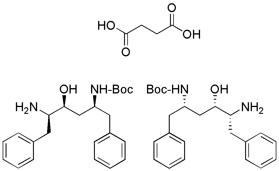 (2S,3S,5S-5-tert-Butyloxycarbonylamino-2-amino-3-hydroxy-1,6-diphenylhexane succinate