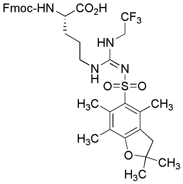 (S)-Fmoc-2-amino-5-(N'-Pbf-N''-trifluoroethyl-guanidino)-pentanoic acid