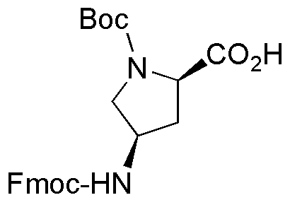 Ácido (2R,4R)-Fmoc-4-amino-1-Boc-pirrolidin-2-carboxílico