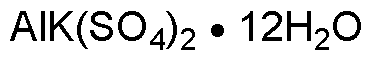 Sulfate d'aluminium et de potassium dodécahydraté