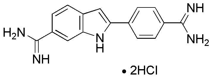 2-(4-Carbamimidoylphenyl)-1H-indole-6-carboxamidine dihydrochloride