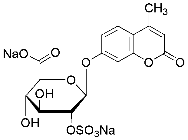 Sel disodique de l'acide 4-méthylumbelliféryl α-L-idopyranosiduronique 2-sulfate