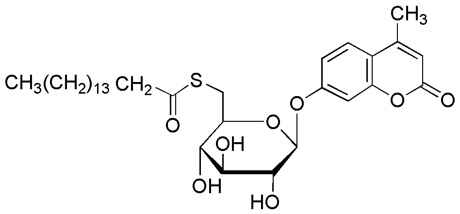 4-méthylumbelliféryl 6-thio-palmitate-β-D-glucopyranoside