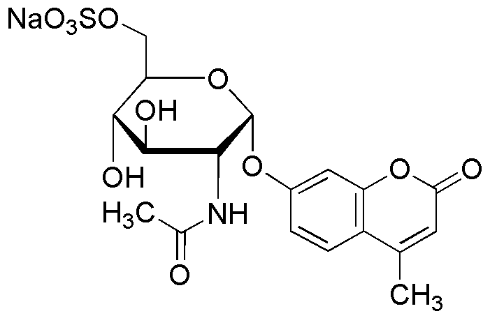 Sal sódica del sulfato de 4-metilumbeliferil 2-acetamido-2-desoxi-α-D-glucopiranósido-6