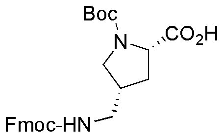 (2S,4R-Fmoc-4-aminomethyl-1-Boc-pyrrolidine-2-carboxylic acid