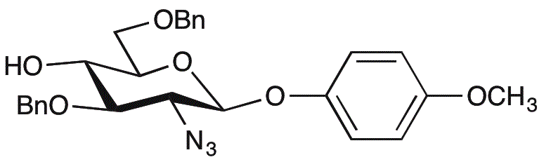 4-Metoxifenil 2-azido-3,6-di-O-bencil-2-desoxi-β-D-glucopiranósido