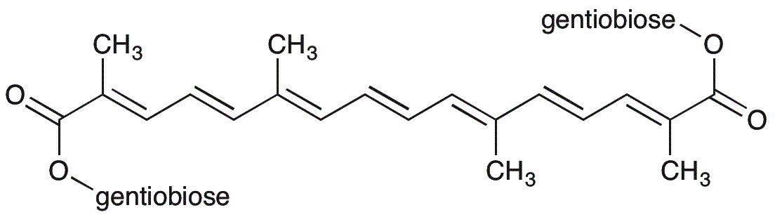 Crocine (extrait de fruits de gardénia)