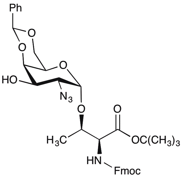 Ester tert-butylique de O-(2-azido-4,6-O-benzylidène-2-désoxy-α-D-galactopyranosyl)-N-[(9H-fluoren-9-ylméthoxy)carbonyl]-L-thréonine