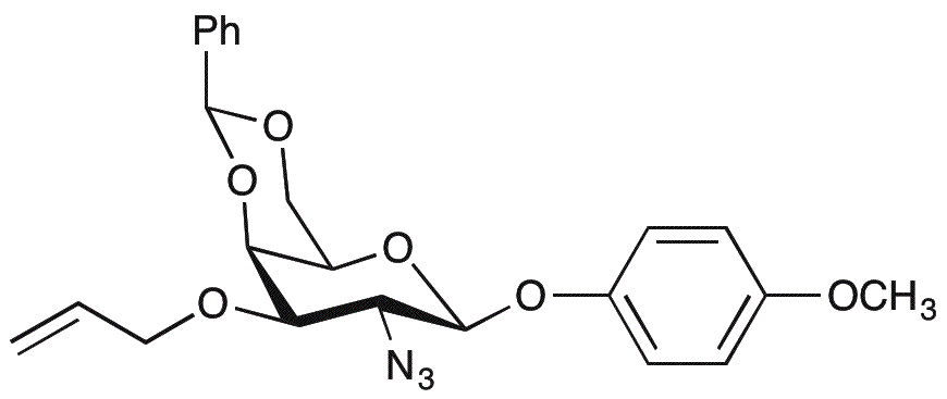 4-Metoxifenil 3-O-alil-2-azido-4,6-O-bencilideno-2-desoxi-β-D-galactopiranósido