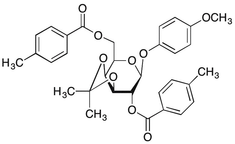 4-Methoxyphenyl 3,4-O-isopropylidene-2,6-bis-O-(4-methylbenzoyl)-β-D-galactopyranoside