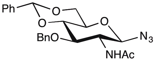 Azida de 2-acetamido-3-O-bencil-4,6-O-bencilideno-2-desoxi-bD-glucopiranosilo