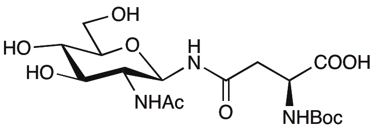 Nw-(2-acetamido-2-desoxi-bD-glucopiranosil)-Na-(terc-butoxicarbonil)-L-asparagina