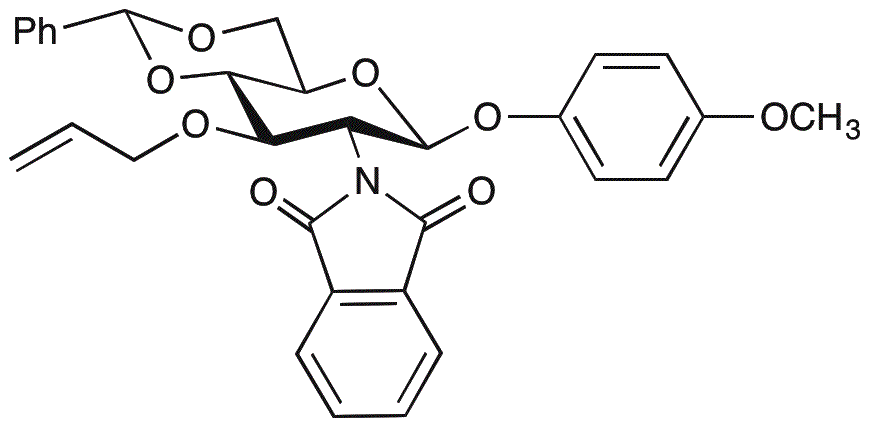 4-Metoxifenil 3-O-alil-4,6-O-bencilideno-2-desoxi-2-ftalimido-β-D-glucopiranósido