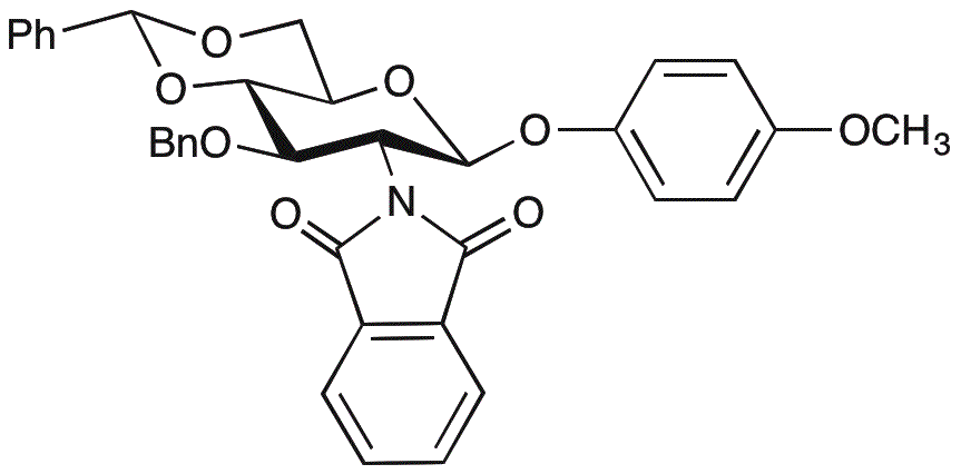 4-Metoxifenil 3-O-bencil-4,6-O-bencilideno-2-desoxi-2-ftalimido-β-D-glucopiranósido