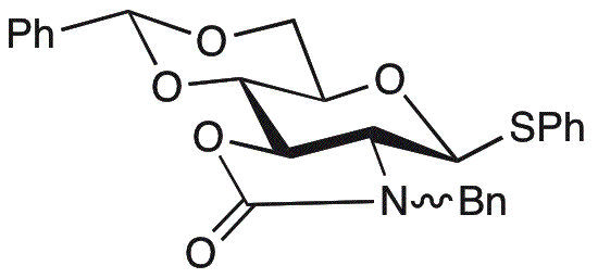 Phényl N-benzyl-2-amino-4,6-O-benzylidène-2-N,3-O-carbonyl-2-désoxy-1-thio-β-D-glucopyranoside