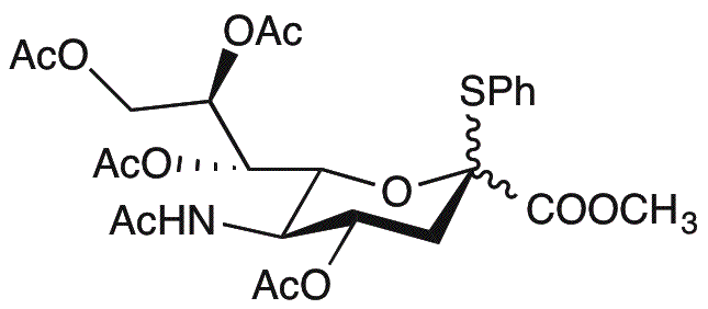 5-Acetamido-4,7,8,9-tetra-O-acetil-3,5-didesoxi-2-S-fenil-2-tio-D-glicero-D-galacto-2-nonulopiranosilonato de metilo