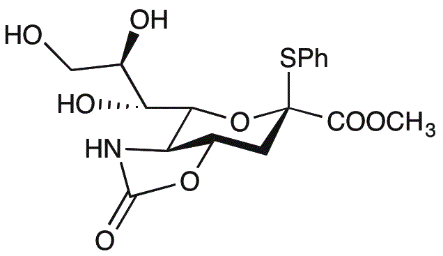 5-N,4-O-carbonil-3,5-didesoxi-2-S-fenil-2-tio-D-glicero-bD-galacto-2-nonulopiranosilonato de metilo