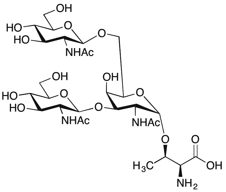 GlcNAcβ1-3)[GlcNAcβ1-6)]GalNAc-α-Thr