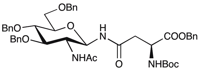 Éster bencílico de Nw-(2-acetamido-3,4,6-tri-O-bencil-2-desoxi-bD-glucopiranosil)-Na-(terc-butoxicarbonil)-L-asparagina