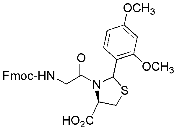 Fmoc-Gly-Cys(Psi(Dmp,H)pro)-OH