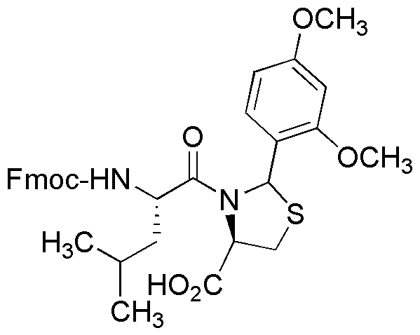 Fmoc-Leu-Cys(Psi(Dmp,H)pro)-OH