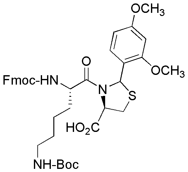 Fmoc-Lys(Boc)-Cys(Psi(Dmp,H)pro)-OH