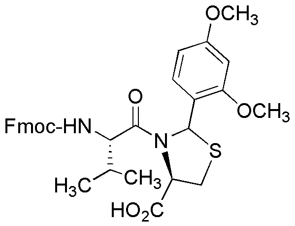 Fmoc-Val-Cys(Psi(Dmp,H)pro)-OH