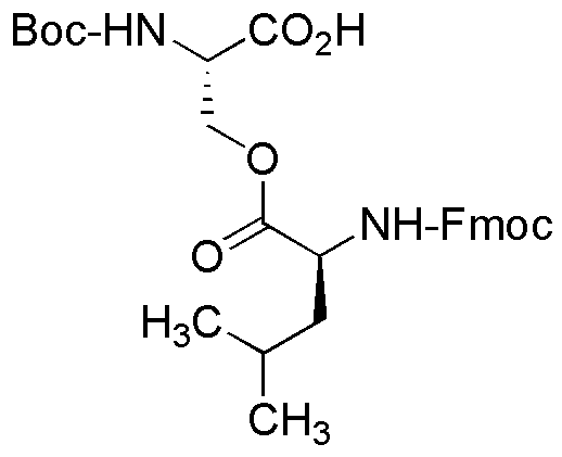 Boc-Ser(Leu-Fmoc)-OH