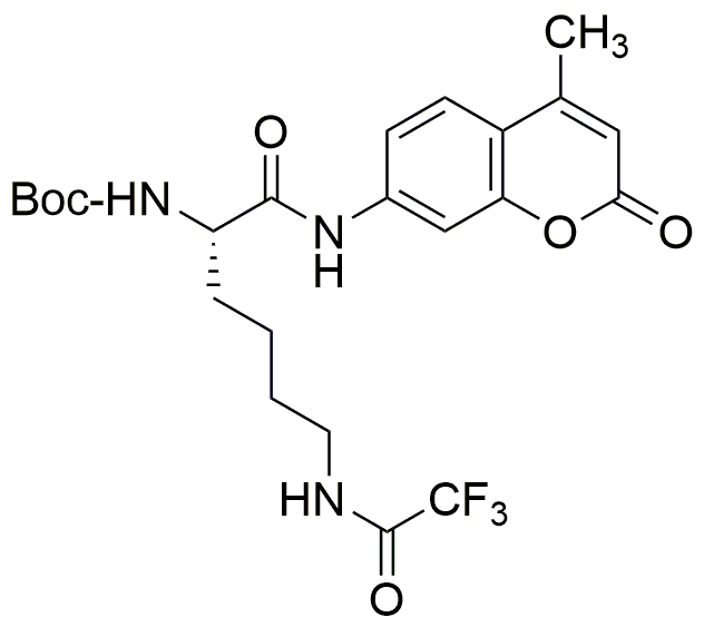 Boc-Lys(Tfa)-AMC