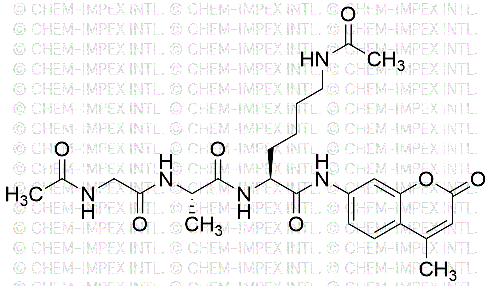 Ac-Gli-Ala-Lys(Ac)-AMC