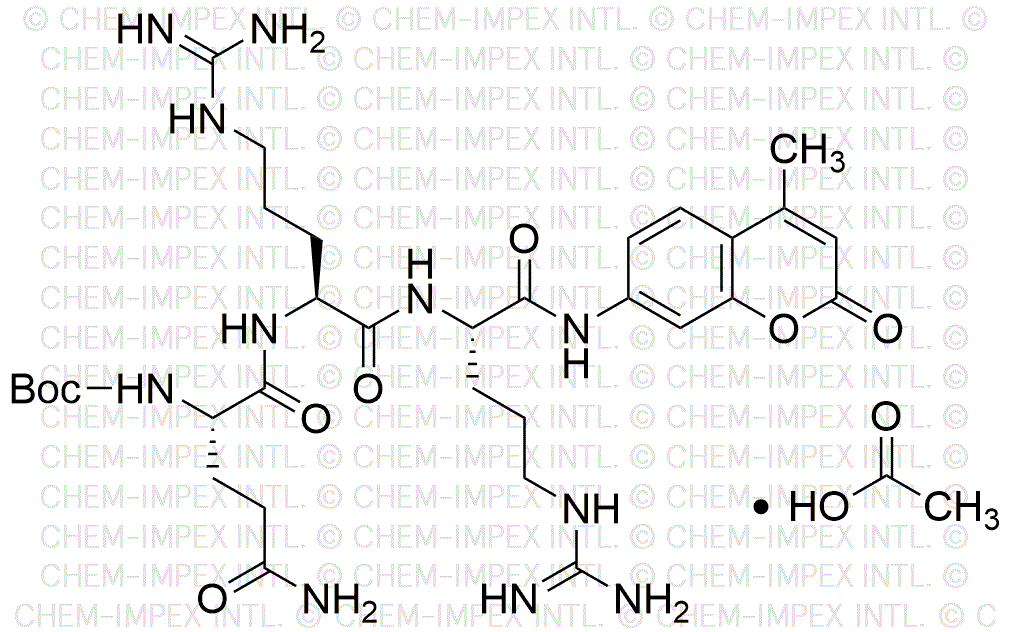 Sal de acetato de Boc-Gln-Arg-Arg-AMC