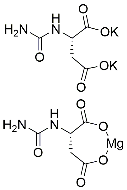 Sal de magnesio de carbamoil-Asp-OH/sal de dipotasio de carbamoil-Asp-OH (1:1)