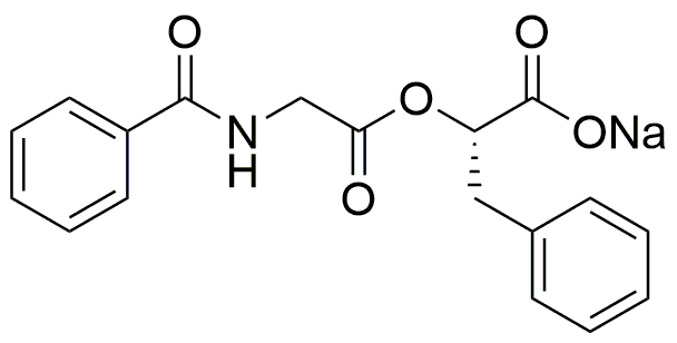 Sel de sodium de l'acide O-hippuryl-L-β-phényllactique