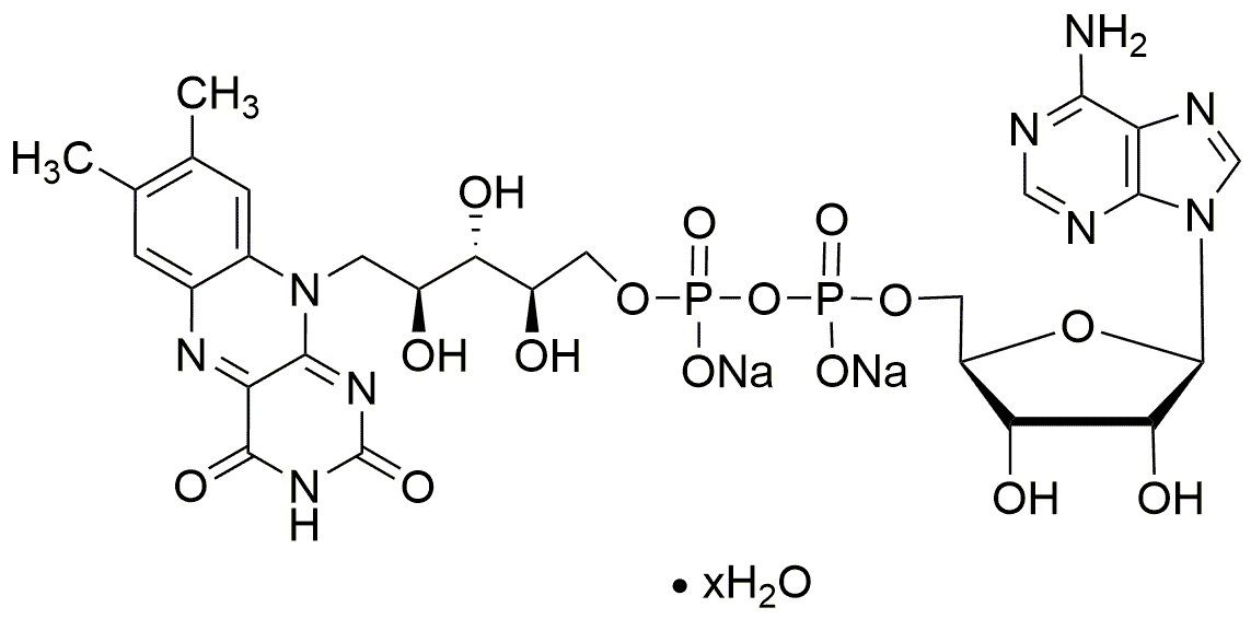 Hidrato de sal disódica de dinucleótido de flavina y adenina, bajo contenido de endotoxinas: &lt;= 0,1 UE/mg