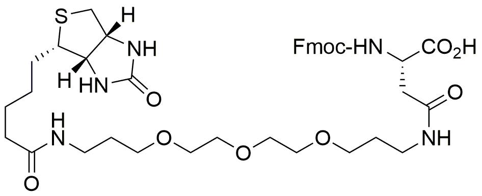 Fmoc-Asp(biotinyl-PEG)-OH