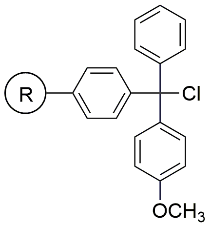 Résine de chlorure de 4-méthoxytrityle (0,4 - 1,0 mmol/g, 100 - 200 mesh)