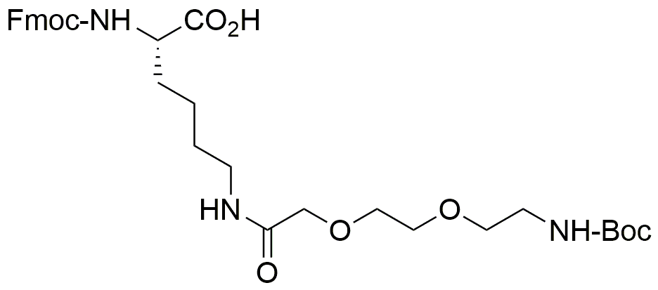 Fmoc-L-Lys(Boc-AEEA)-OH