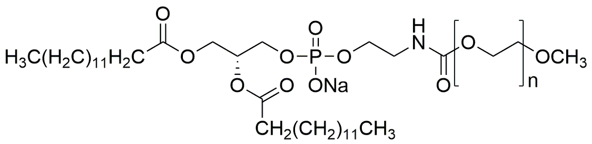 N-(Carbonil-metoxipolietilenglicol 2000)1,2-dimiristoil-sn-glicero-3-fosfoetanolamina, sal sódica