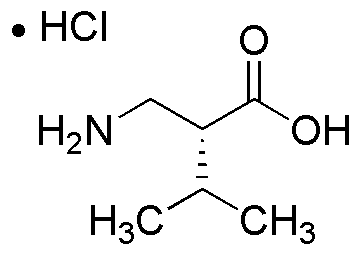 Clorhidrato de ácido (R-2-(aminometil)-3-metilbutanoico)