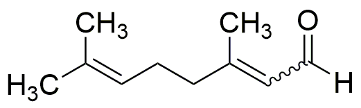 Citral (mixture of cis- and trans-isomers), Geranial 45-55%, Neral 45-55%