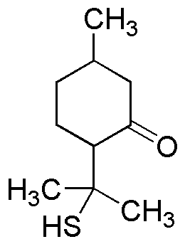 p-Mentha-8-tiol-3-ona, mezcla de cis y trans