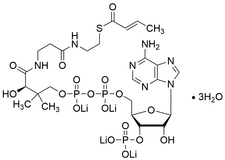 Sel tétralithique de crotonoyl coenzyme A trihydraté