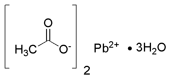 Acetato de plomo (II) trihidrato