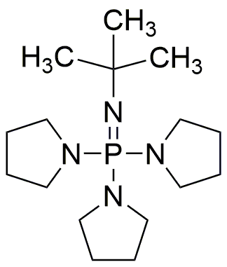 Phosphazene base P1-t-Bu-tris(tetramethylene)